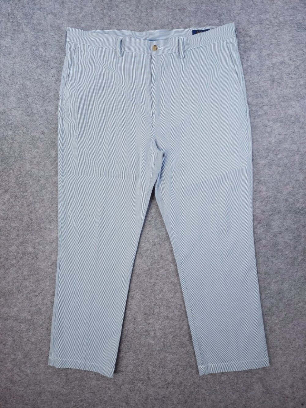 Polo Ralph Lauren Chino Pants Mens 38x30 Blue White Striped Classic Fit